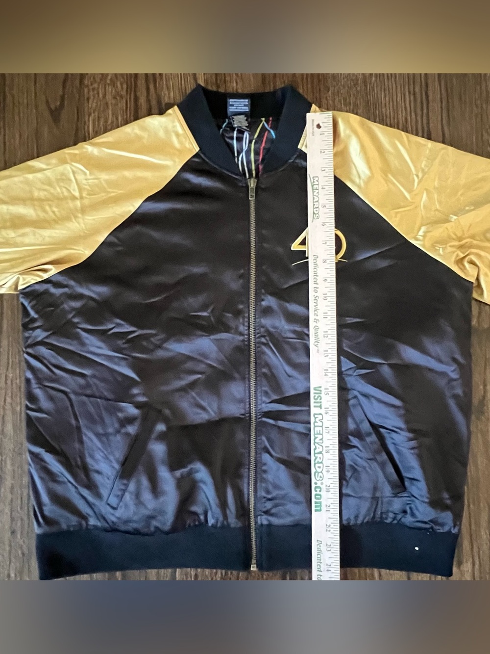 Star Wars Black and Gold 40th Anniversary Varsity Bomber Jacket - Picture 5 of 7